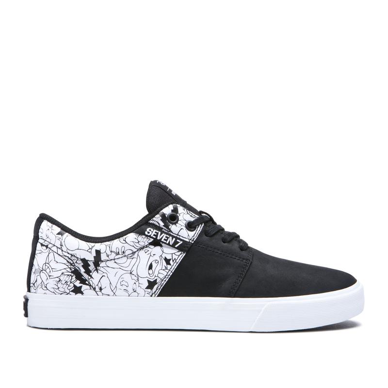 Supra STACKS II VULC Sneaker Low Damen Schwarz / Weiß Online Kaufen CQADZ6538